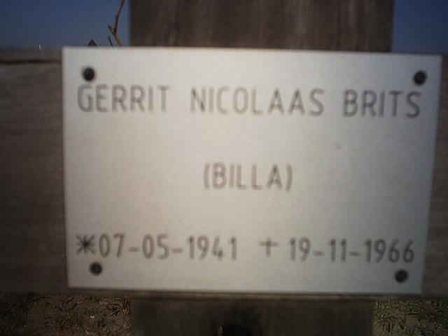 BRITS Gerrit Nicolaas 1941-1966