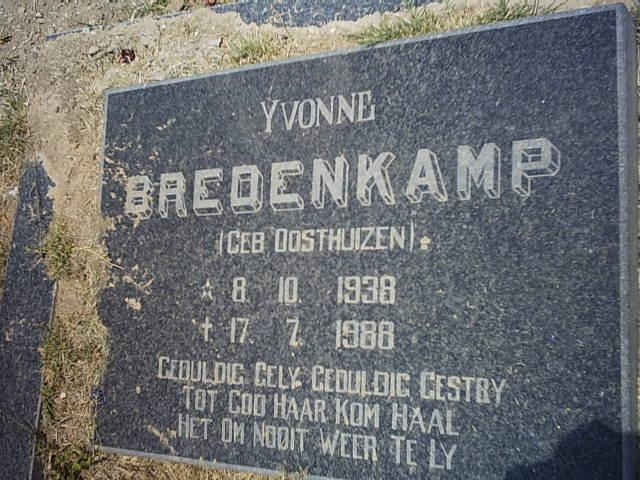 BREDENKAMP Yvonne nee OOSTHUIZEN 1938-1988