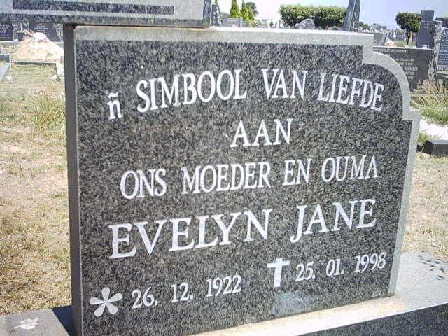 BARNARD Evelyn Jane 1922-1998