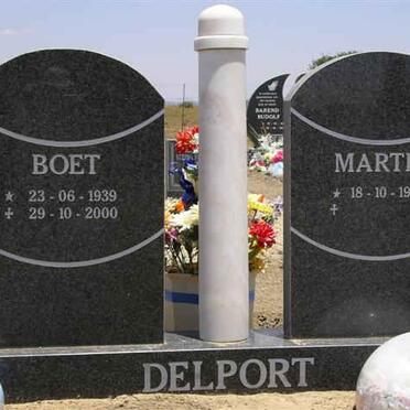DELPORT Boet 1939-2000 &amp; Martie 1944-