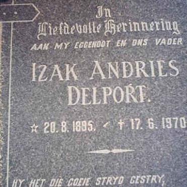 DELPORT Izak Andries 1895-1970
