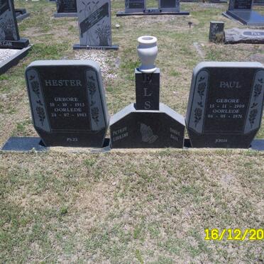 ELS Paul 1909-1976 &amp; Hester 1913-1983