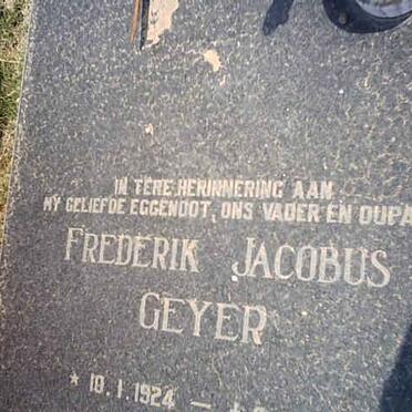 GEYER Frederik Jacobus 1924-