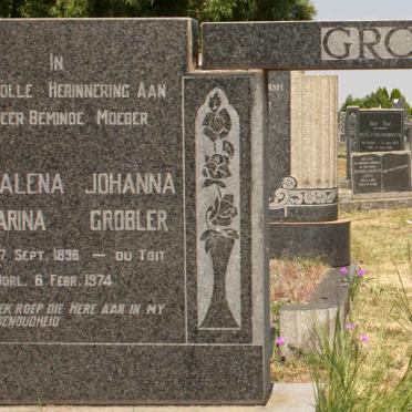 GROBLER Magdalena Johanna Catharina nee DU TOIT 1896-1974