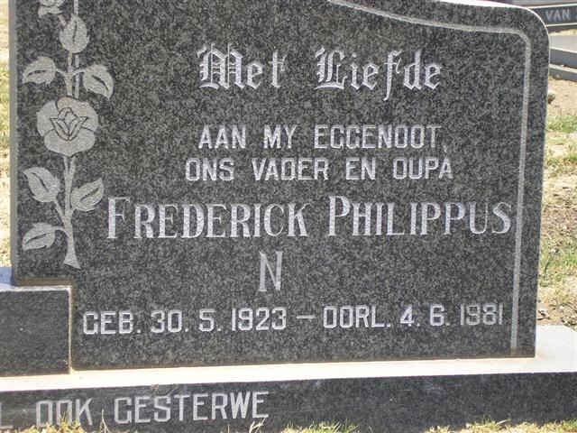 HENNOP Frederick Philippus N. 1923-1981