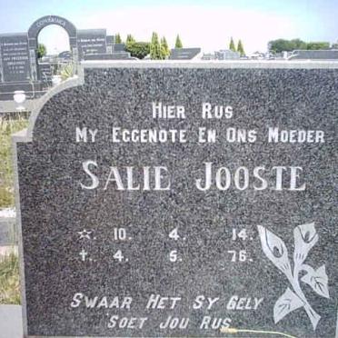 JOOSTE Salie 1914-1976