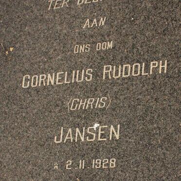 JANSEN Cornelius Rudolph 1928-1981