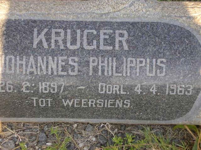 KRUGER Johannes Philippus 1897-1963