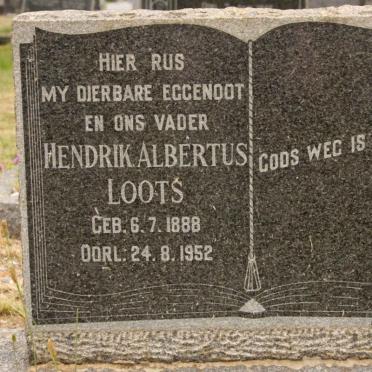LOOTS Hendrik Albertus 1888-1952