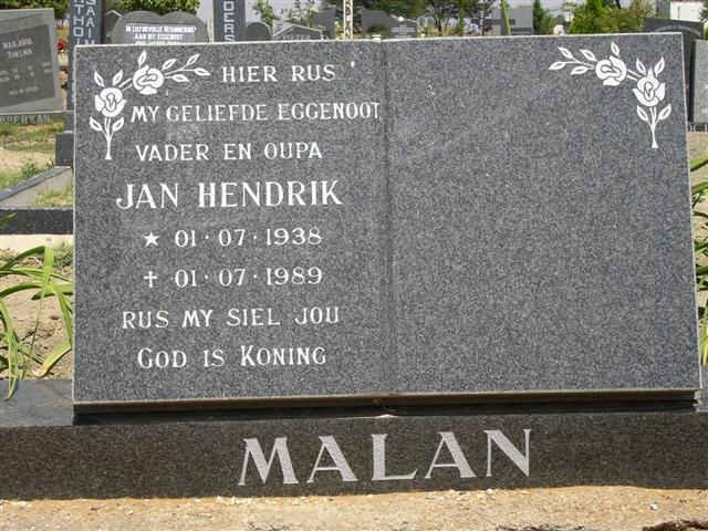 MALAN Jan Hendrik 1938-1989