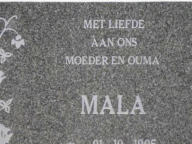 MERWE Mala, v.d. 1905-2001