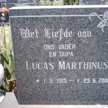 MERWE Lucas Marthinus, v.d. 1915-2000