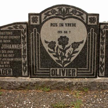 OLIVIER Petrus Johannes 1909-1957 &amp; Jacoba Johanna KLOPPER 1913-1990