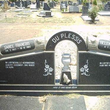 PLESSIS Sarel Francois, du 1913-1985 &amp; Helena Gertruida 1919-1999