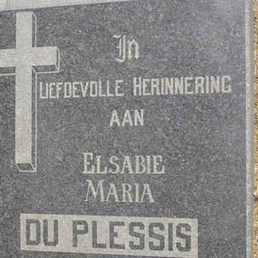 PLESSIS Elsabie Maria, du 1895-1986