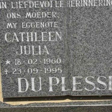 PLESSIS Cathleen Julia, du 1960-1995