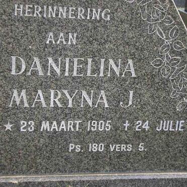 PLOOY Danielina Maryna J., du 1905-1999