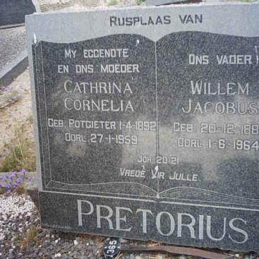 PRETORIUS Willem Jacobus 1884-1964 &amp; Cathrina Cornelia POTGIETER 1892-1959