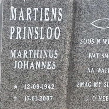 PRINSLOO Marthinus Johannes 1942-2007