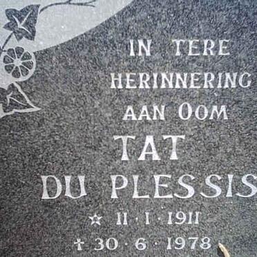 PLESSIS Tat, du 1911-1978