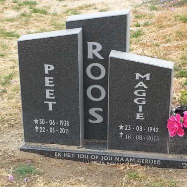 ROOS Peet 1938-2011 &amp; Maggie 1942-2015