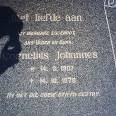 ROOYEN Cornelius Johannes, van 1907-1978