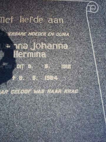 ROOYEN Susanna Johanna Hermina, van nee DU TOIT 1912-1984