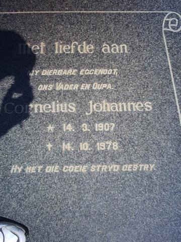 ROOYEN Cornelius Johannes, van 1907-1978
