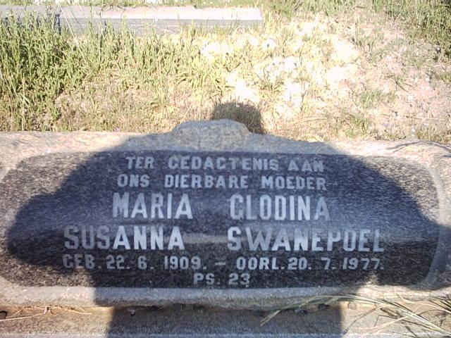 SWANEPOEL Maria Glodina Susanna 1909-1977