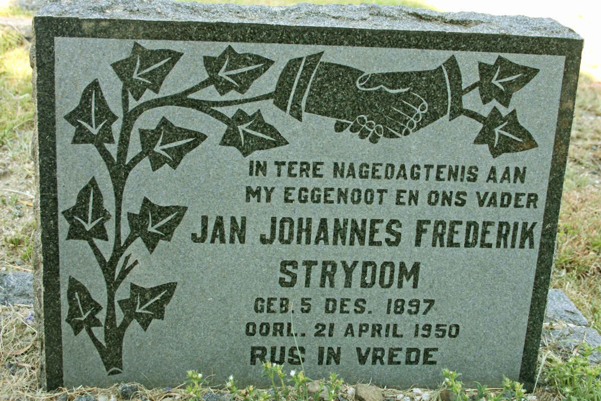STRYDOM Jan Johannes Frederik 1897-1950