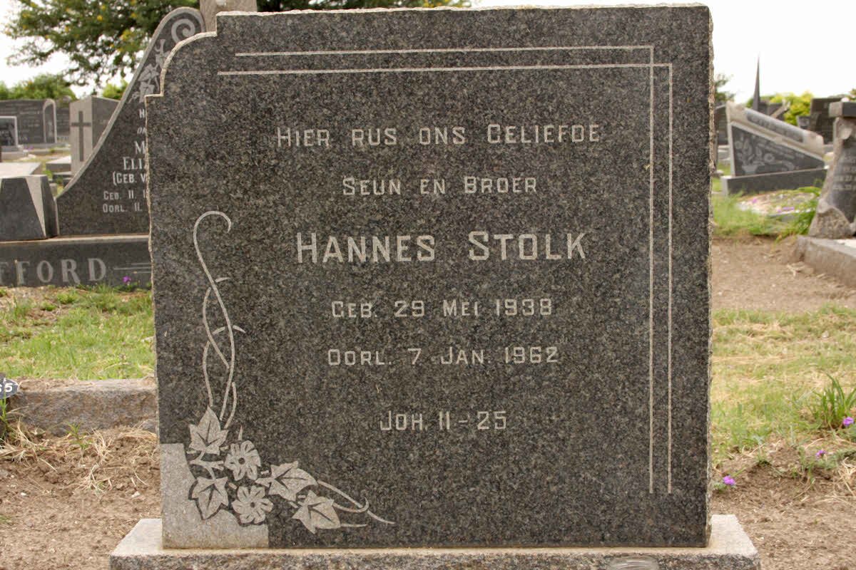 STOLK Hannes 1938-1962