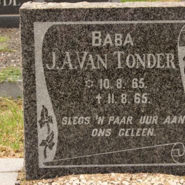 TONDER J.A., van 1965-1965