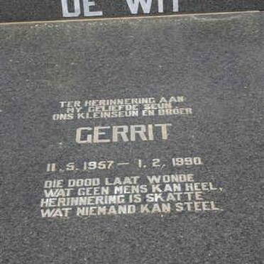 WIT Gerrit, de 1957-1990