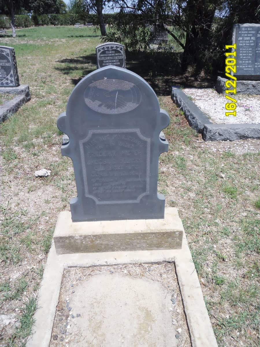 BEUKES Fredrik Pieter Jacobus ?-?