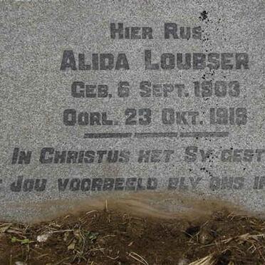 LOUBSER Alida 1903-1919