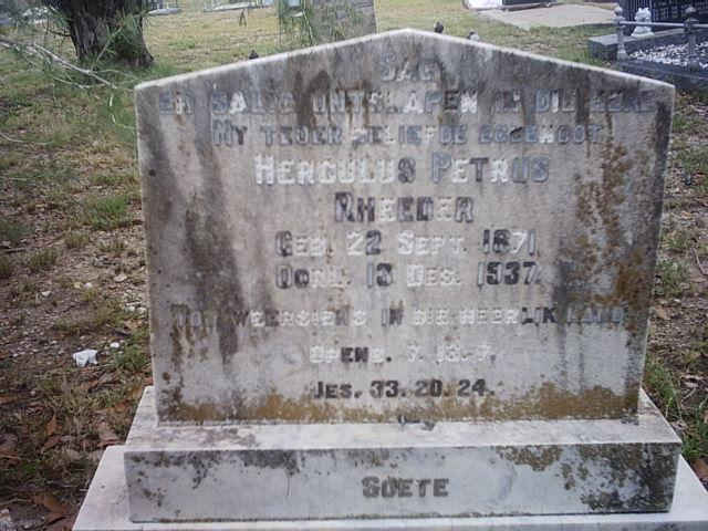 RHEEDER Herculus Petrus 1871-1937