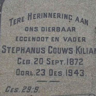 KILIAN Stephanus Gouws 1872-1943