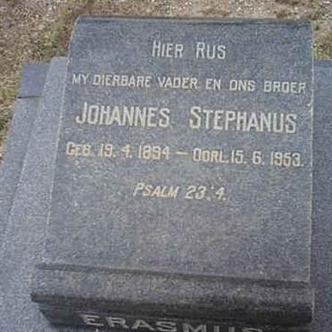 ERASMUS Johannes Stephanus 1894-1953
