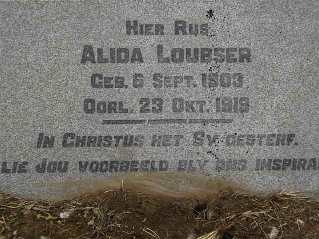 LOUBSER Alida 1903-1919
