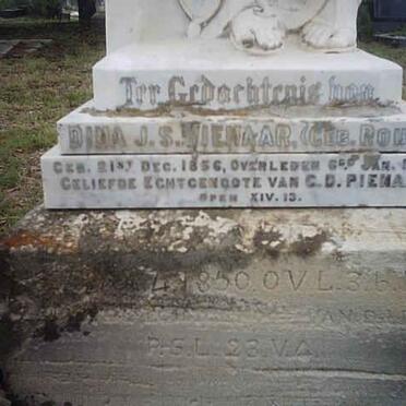 PIENAAR C.D. 1850-192? &amp; Dina J.S. ROUX 1856-1910