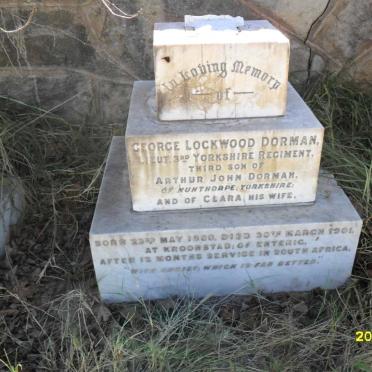 DORMAN George Lockwood -1901