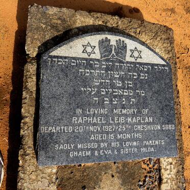 KAPLAN Raphael, LEIB -1927