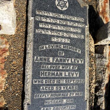LEVY Anne Fanny -1932