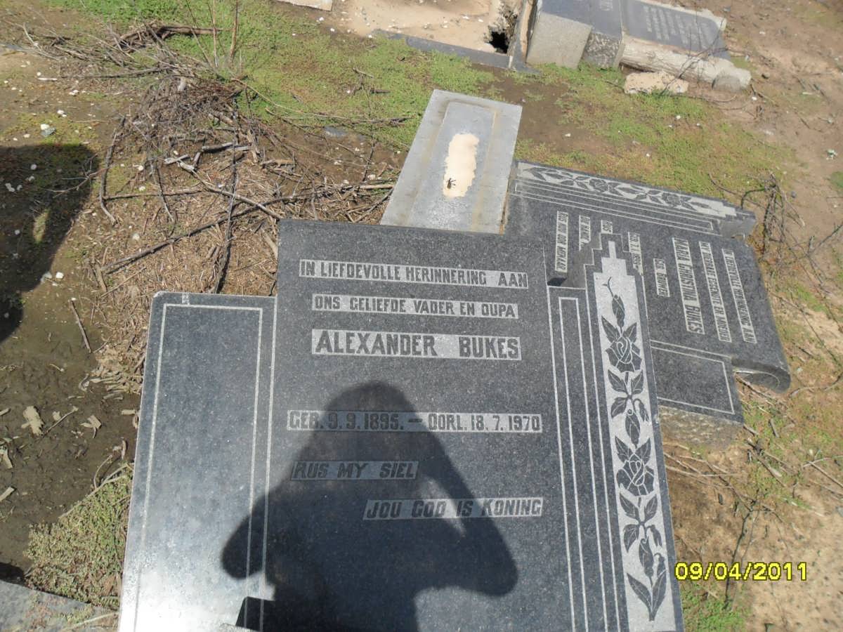 BUKES Alexander 1895-1970 &amp; Maria Christina BRUWER 1899-1954