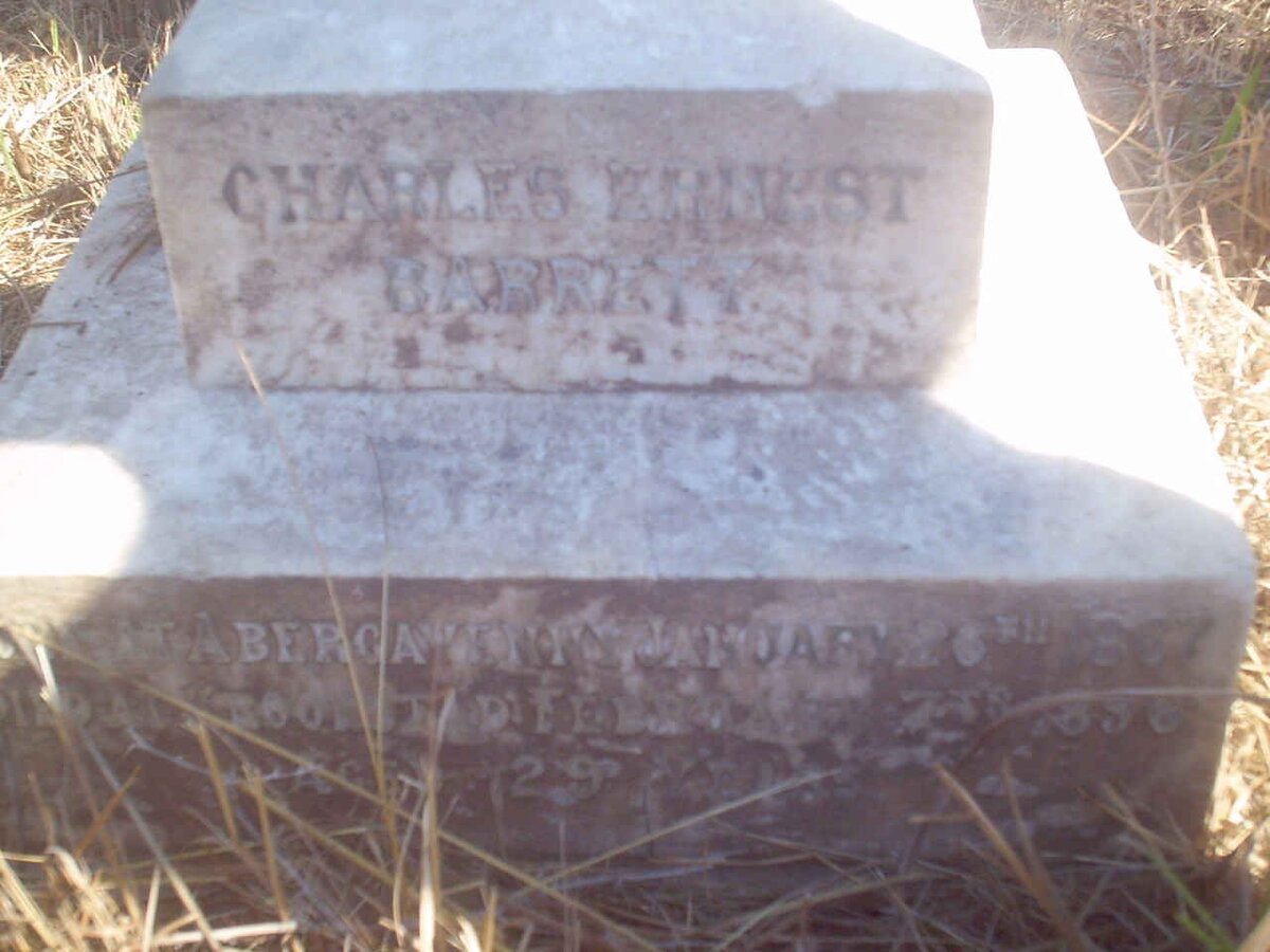 BARRETT Charles Ernest 1867-1896