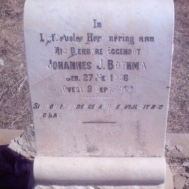 BOTHMA Johannes J. 1886-1928