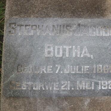 BOTHA Stephanus Jacobus 1866-1927