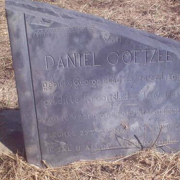 COETZEE Daniel 1809-1868