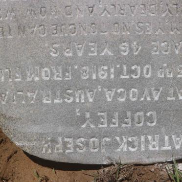 COFFEY Patrick Joseph -1918