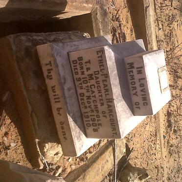 CATCHPOLE Ethel Pearl Harcourt 1908-1910